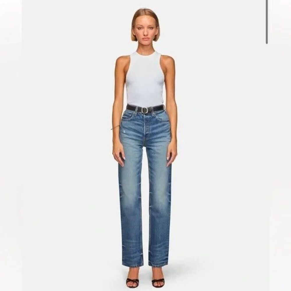 EB Denim women Tommy Wash High Rise Button Fly Jean size 23 x 32" inseam